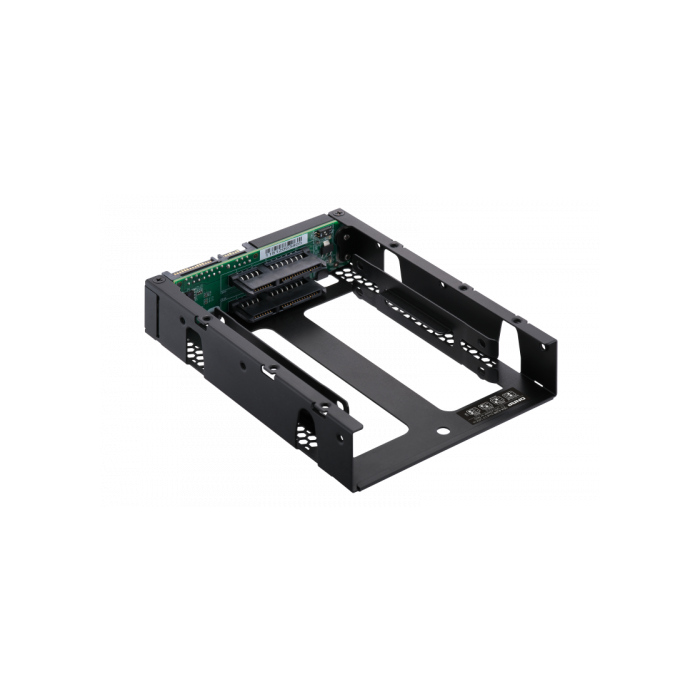 QNAP QDA-A2AR caja para disco duro externo 2.5" Carcasa de disco duro/SSD Negro