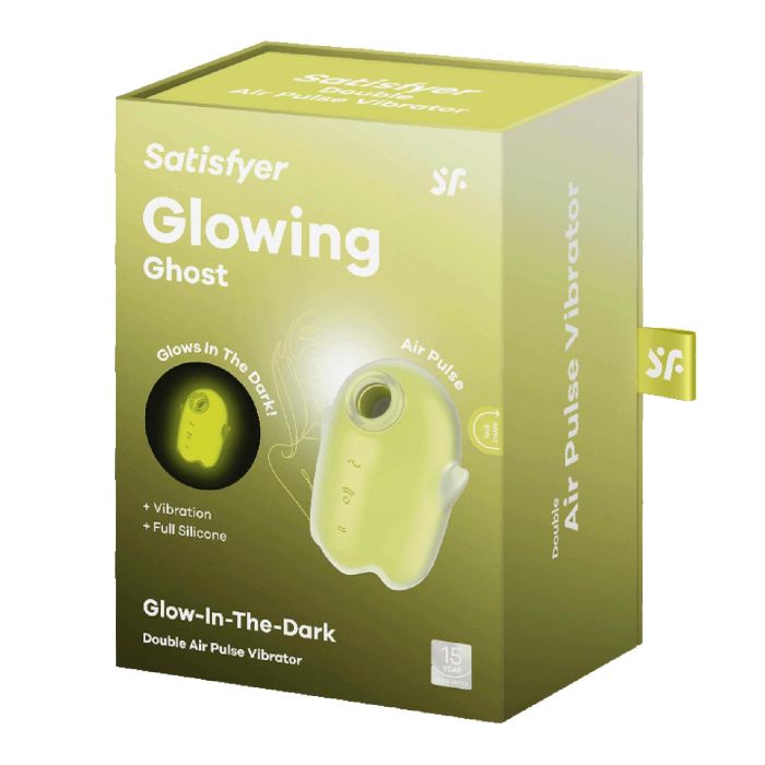 Satisfyer Glowing ghost double air pulse vibrador amarillo