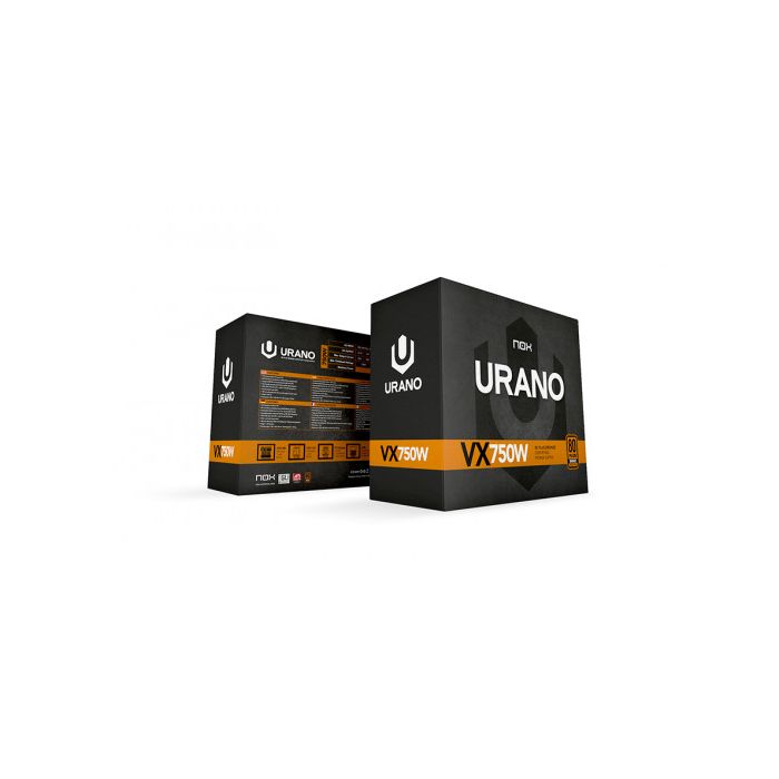 NOX Urano VX Bronze Edition unidad de fuente de alimentación 750 W 20+4 pin ATX ATX Negro, Naranja 9