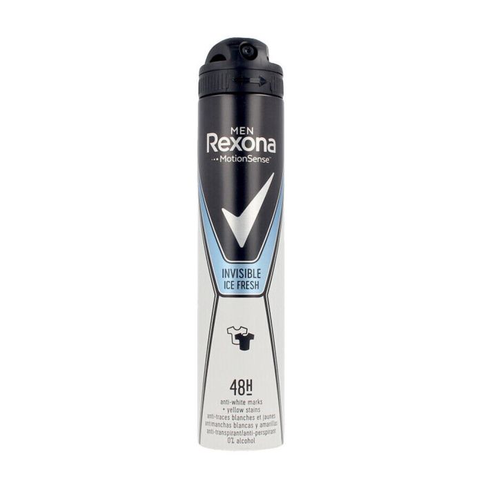Rexona Men invisible desodorante anti-manchas sin alcohol ice fresh 200 ml vaporizador