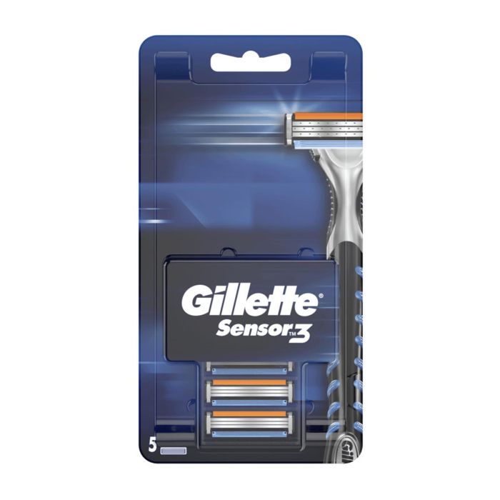 Gillette Sensor3 recambio cuchillas pack 5un