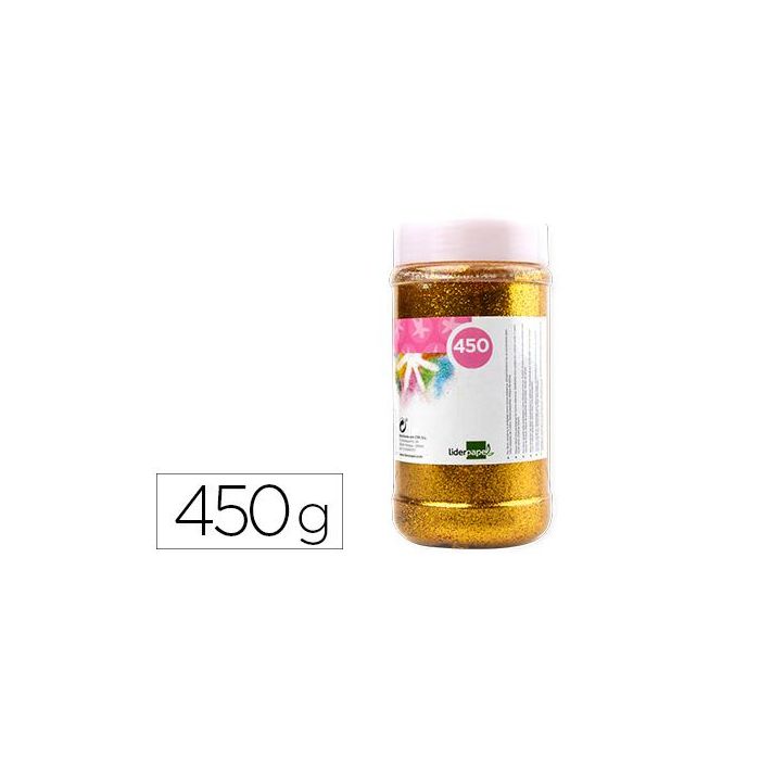 Purpurina Liderpapel Fantasia Color Oro Metalizado Bote De 450 gr