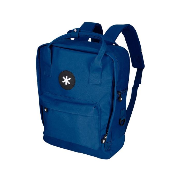 Cartera Antartik Mochila 2 Asas Y Bolsillos Exteriores Azul 300x115X390 mm 6