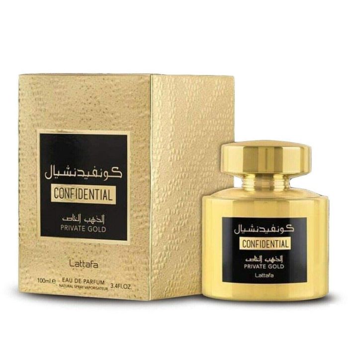 Perfume Unisex Lattafa EDP Confidential Private Gold 100 ml