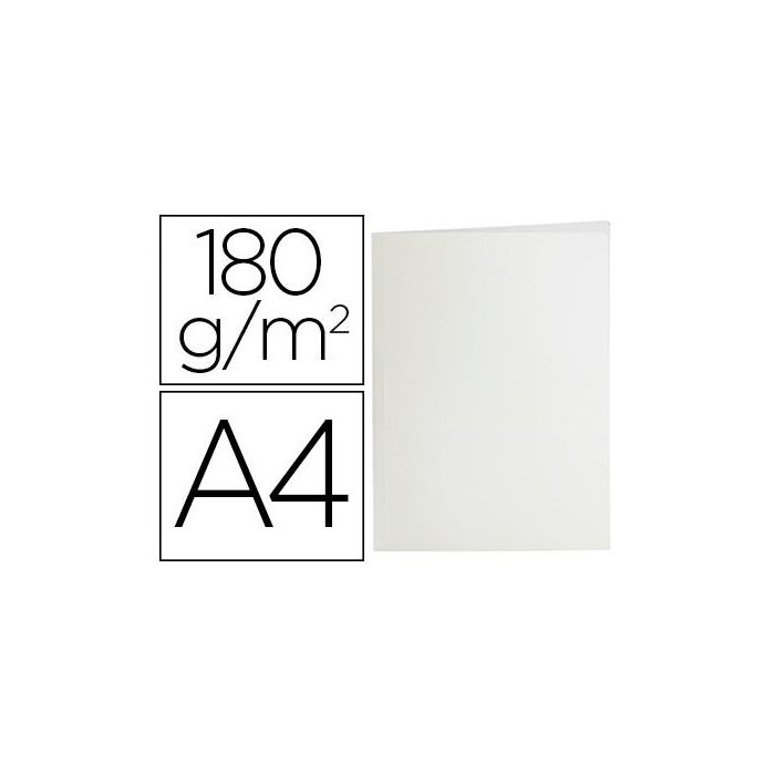 Subcarpeta Liderpapel A4 Blanco 180 gr-M2 50 unidades