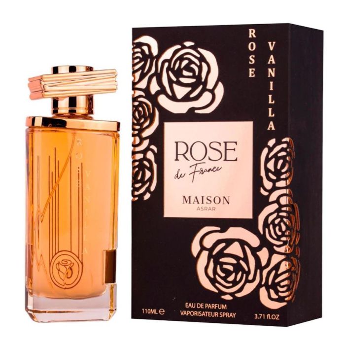 Maison Asrar Rose de france venilla eau de parfun 110 ml vaporizador