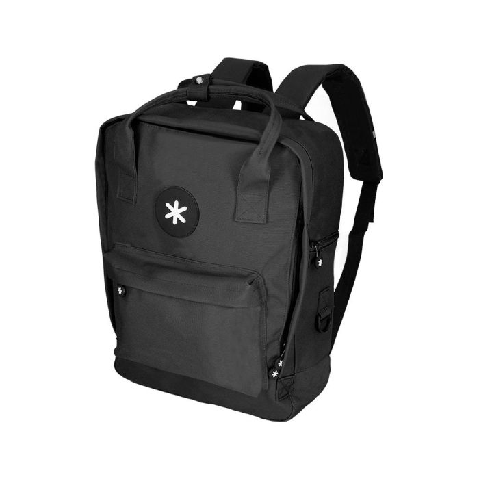 Cartera Antartik Mochila 2 Asas Y Bolsillos Exteriores Negro 300x115X390 mm 6