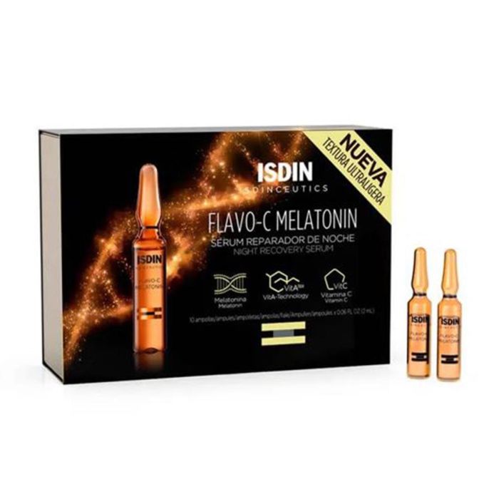 Isdin Flavo-c melatonin serum reparador de noche 10un