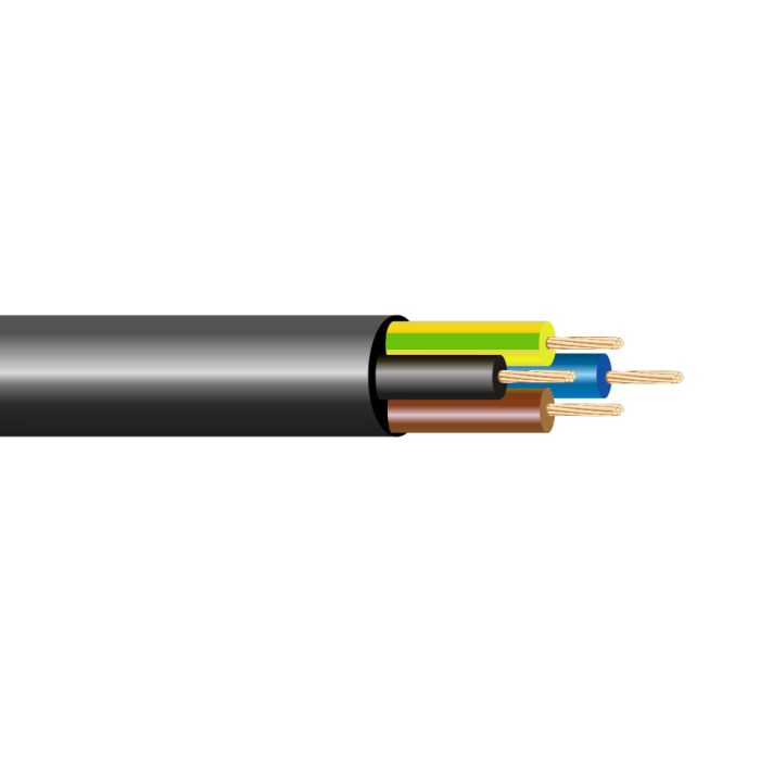 Manguera 4x0,75mm h05vv-f 50v negra euro/mts 100mt Manguera 4x0,75mm h05vv-f 50v negra euro/mts 100mt