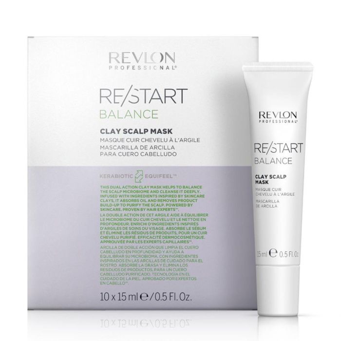 Revlon Re-start balance clay scalp mask 10un