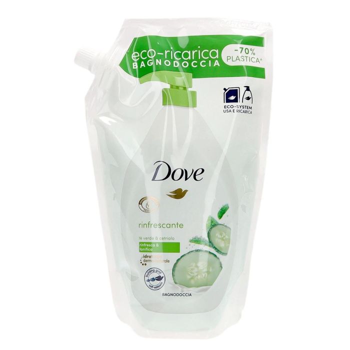 Dove Te verde gel de baño recarga 720 ml