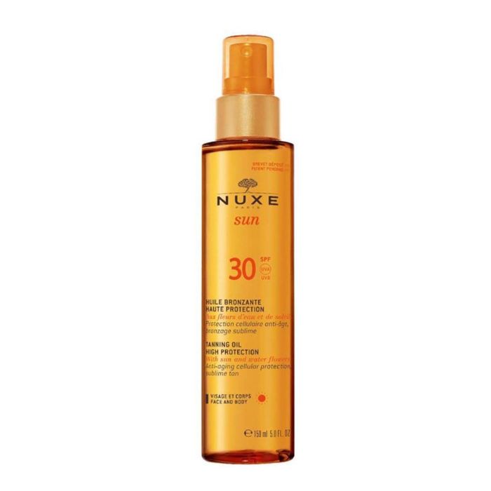 Nuxe Sun Aceite Bronceador Rostro Y Cuerpo Spf30