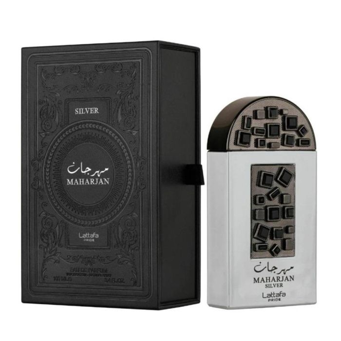 Lattafa Maharjan silver eau de parfum 100 ml vaporizador