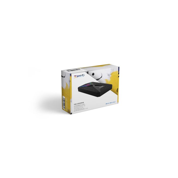Carcasa para Disco Duro TooQ TQE-2550RGB 2,5" USB 3.0 RGB Negro 5
