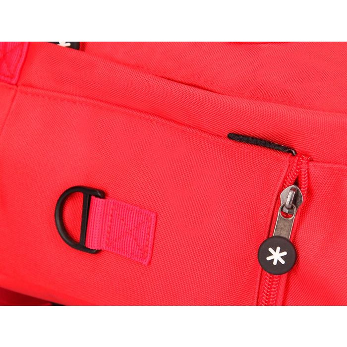 Cartera Antartik Mochila 2 Asas Y Bolsillos Exteriores Rojo 300x115X390 mm 8