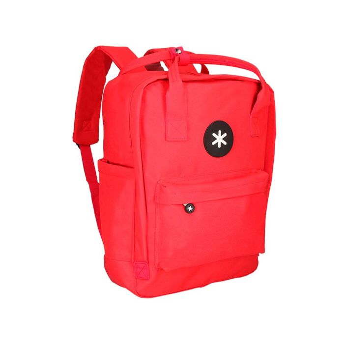 Cartera Antartik Mochila 2 Asas Y Bolsillos Exteriores Rojo 300x115X390 mm 5