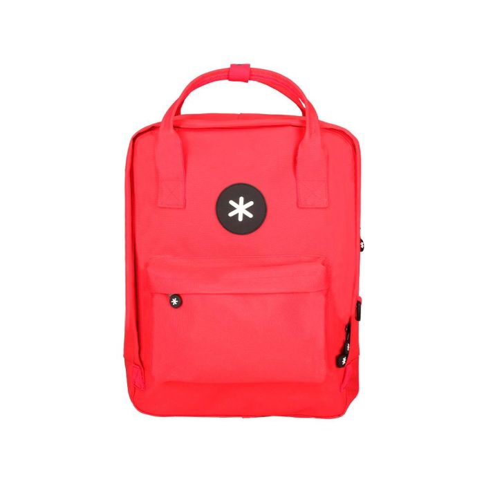 Cartera Antartik Mochila 2 Asas Y Bolsillos Exteriores Rojo 300x115x390 mm