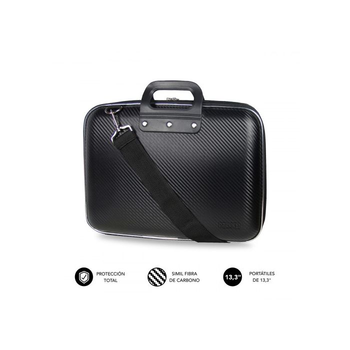 SUBBLIM Maletín Ordenador EVA Laptop Bag Carbon 13,3" Black