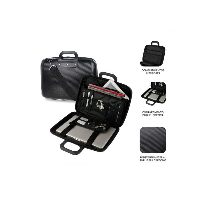 SUBBLIM Maletín Ordenador EVA Laptop Bag Carbon 13,3" Black 1