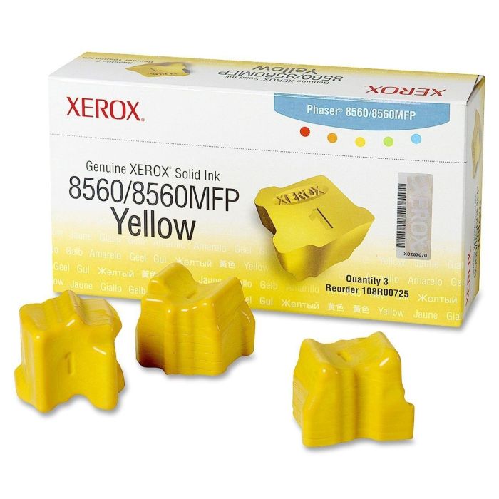 Xerox tinta sólida amarillo ph8560 ph8650 amarillo pack 3