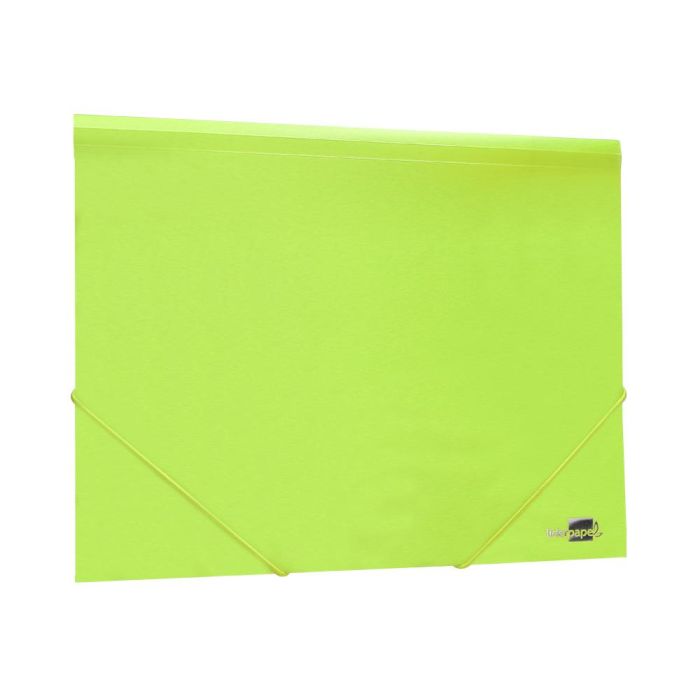 Carpeta Liderpapel Gomas Solapas Polipropileno Din A4 Amarillo Fluor Opaco 3