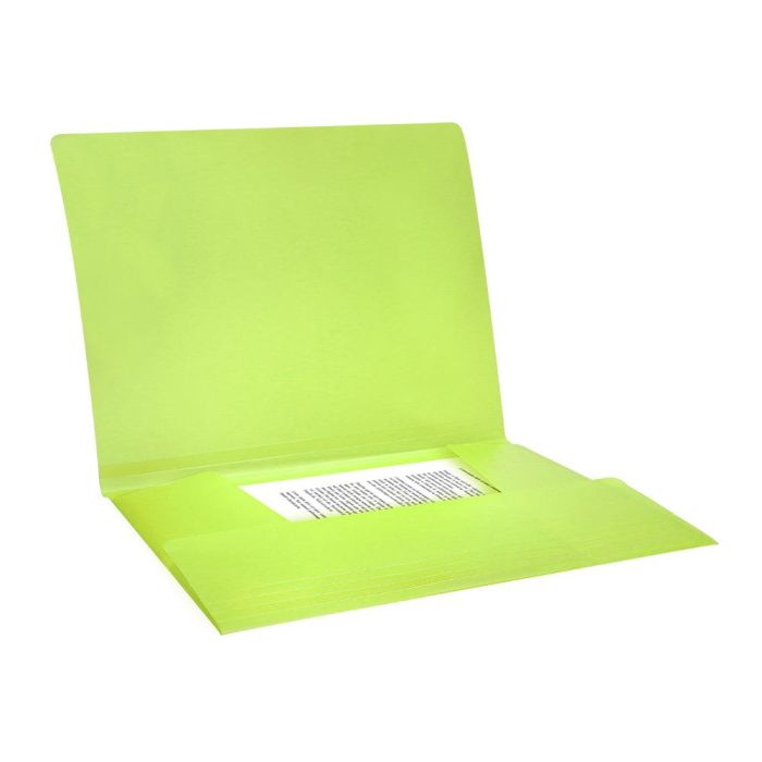 Carpeta Liderpapel Gomas Solapas Polipropileno Din A4 Amarillo Fluor Opaco 5