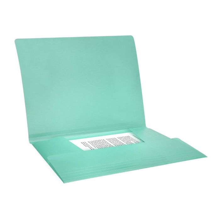 Carpeta Liderpapel Gomas Solapas Polipropileno Din A4 Verde Manzana Opaco 5