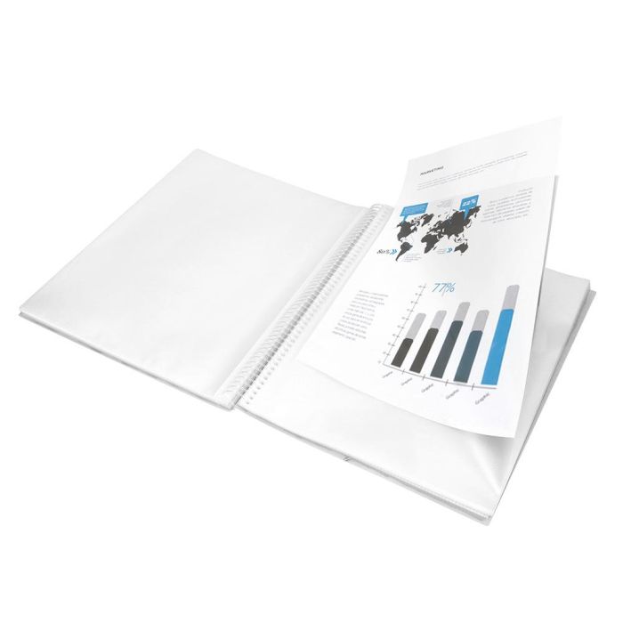 Carpeta Liderpapel Escaparate Con Espiral 10 Fundas Polipropileno Din A4 Transparente 2