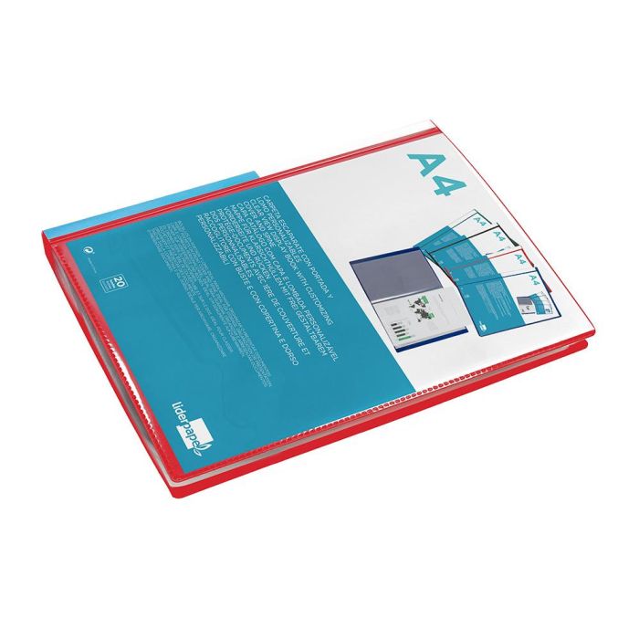 Carpeta Liderpapel Personaliza 20 Fundas Canguro Polipropileno Din A4 Rojo Translucido Portada Y Lomo 5 Carpeta Liderpapel Personaliza 20 Fundas Canguro Polipropileno Din A4 Rojo Translucido Portada Y Lomo 5