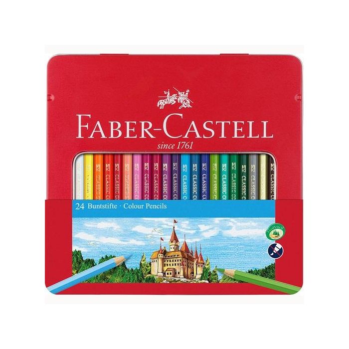 Lápiz Faber-Castell 115824 Rojo 24