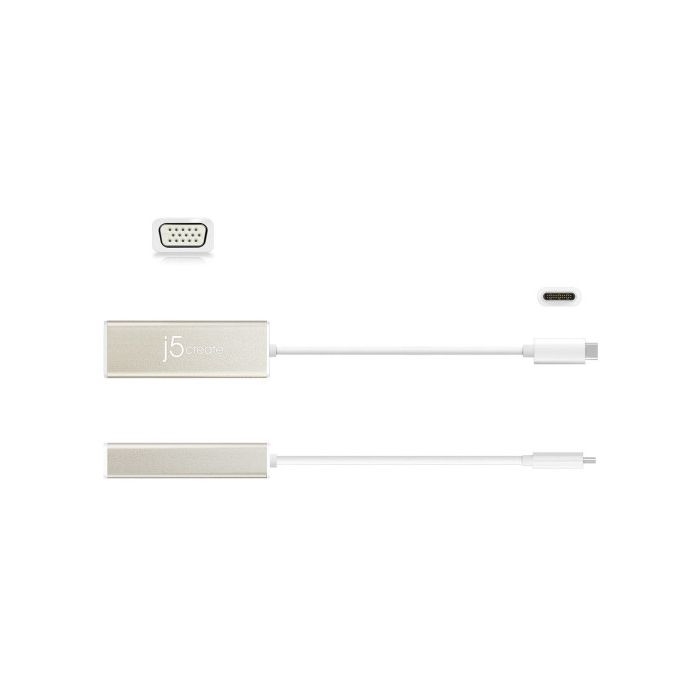 j5create JCA111 Adaptador gráfico USB 1920 x 1080 Pixeles Aluminio, Blanco 2
