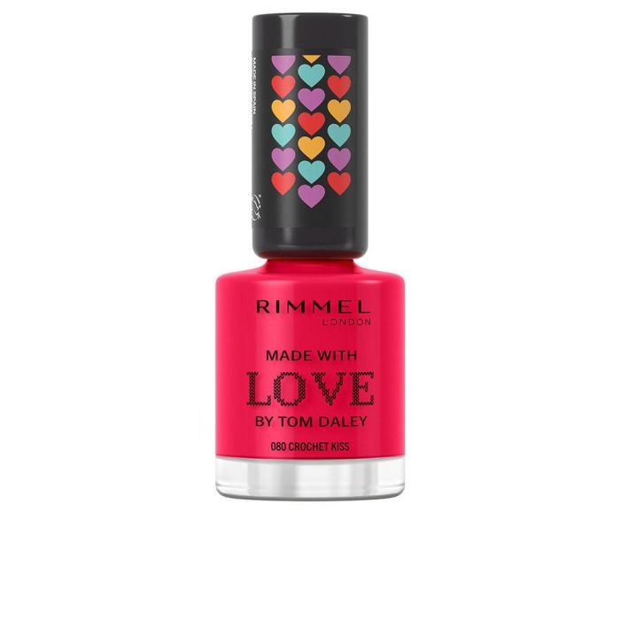 Esmalte de uñas Rimmel London Made With Love by Tom Daley Nº 300 Glaston berry 8 ml