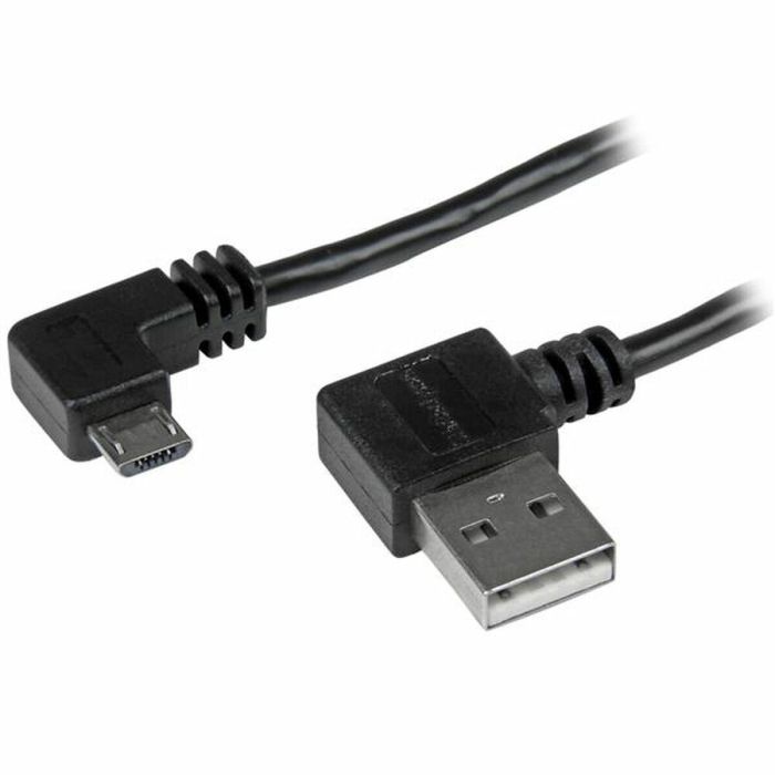 Cable USB a Micro USB Startech USB2AUB2RA1M Negro