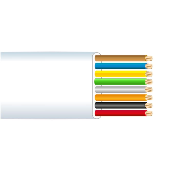 Goobay Cable telefónico 8 vías Cat.3 Blanco Manguera 100 m