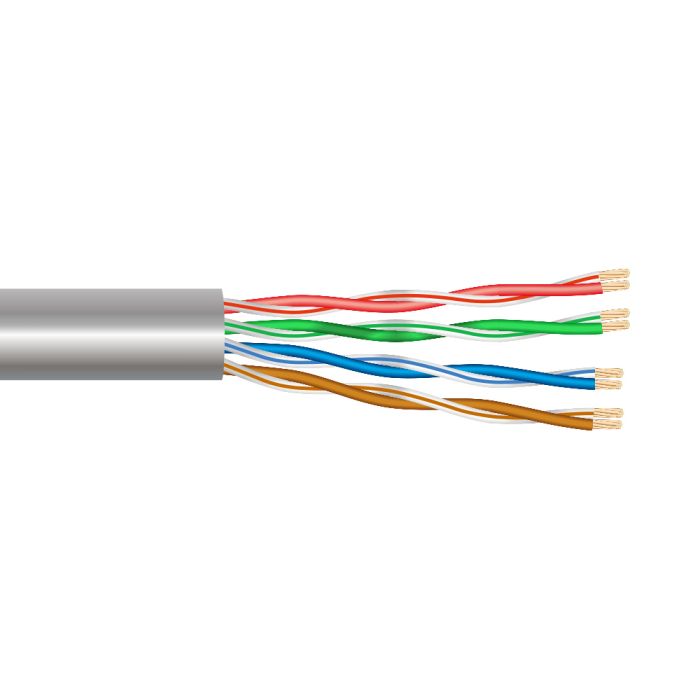 Logilink Cable UTP Flexible Categoría 6 4 Pares 100m Gris Alta Velocidad 10/100/1000Mbs
