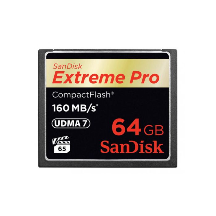 Sandisk 64GB Extreme Pro CF 160MB/s memoria flash CompactFlash