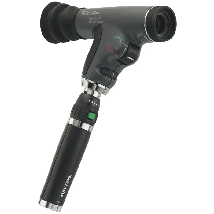 Welch Allyn Cabeça Oftalmoscópio Panoptic Halógena 3,5 V - Imagen 5 veces mayor, 25° visión sin dilatar pupila Welch Allyn Cabeça Oftalmoscópio Panoptic Halógena 3,5 V - Imagen 5 veces mayor, 25° visión sin dilatar pupila