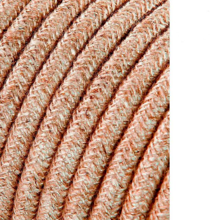 Edm Carrete de cable cordón tubular H03VV-F 2x0,75mm² lino, 25 metros