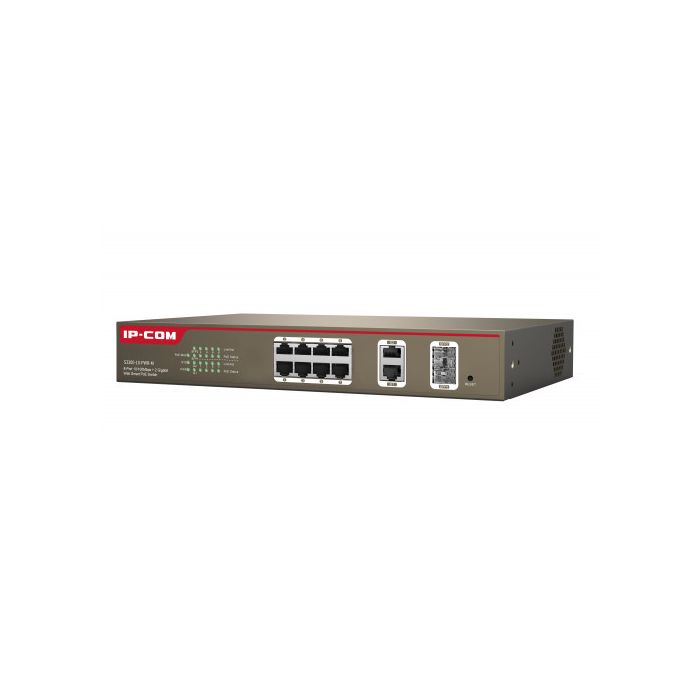 IP-COM Networks S3300-10-PWR-M switch Gestionado L2 Fast Ethernet (10/100) Gris Energía sobre Ethernet (PoE) 1