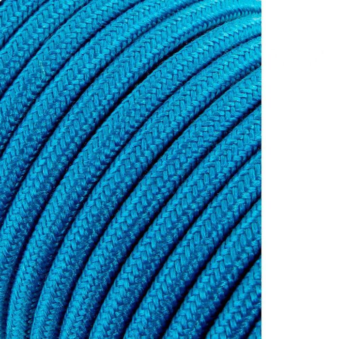 Edm Cable Cordón Tubular H03VV-F 2 x 0,75 mm² Azul Claro, 25 m