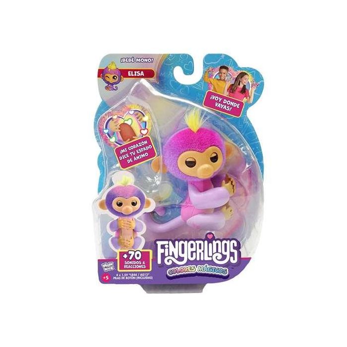 Figura fingerlings con 70 sonidos y reacciones colores mágicos. haz cualquier pregunta. adivinan el futuro!13 cm - modelos surtidos