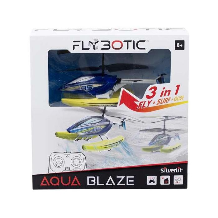 Helicoptero radio control aqua blaze 3 en 1 que desafia la gravedad. 3 canales 2.4 ghz