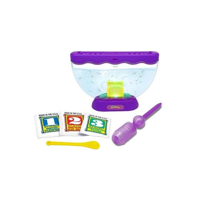Sea Monkeys Ocean Zoo Cofre Del Tesoro Con Luz Exp 12 Piezs. Son Placton Y Micro Crustáceos.Incluye Huevos De Vida Instantanea Comida Cuchara E Instrucciones. 1