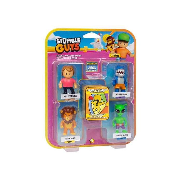 Figura stumble guys pack de 5 figuras 6 cm. - modelos surtidos