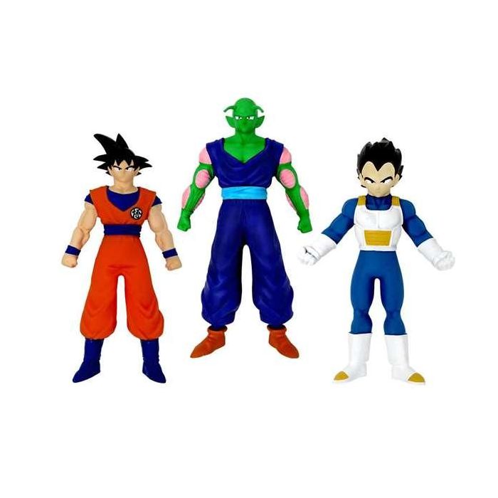 Figura Estirable Monsterflex Dragon Ball Pack De 3.Estruja, retuerce y estira tus personajes de Dragon Ball. 25x16x4 cm - Modelos surtidos 1