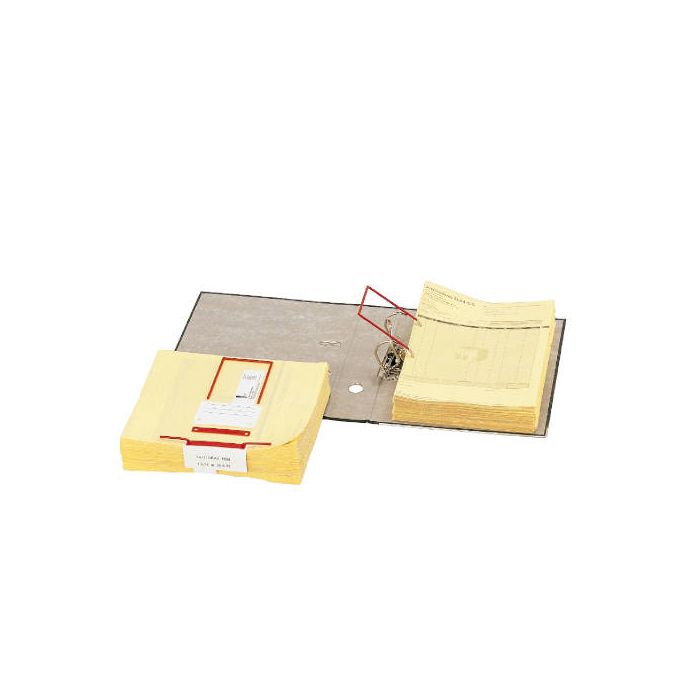 Caja 100 Encuadernadores de Clip 12X8,5 Rojo Elba 100580277