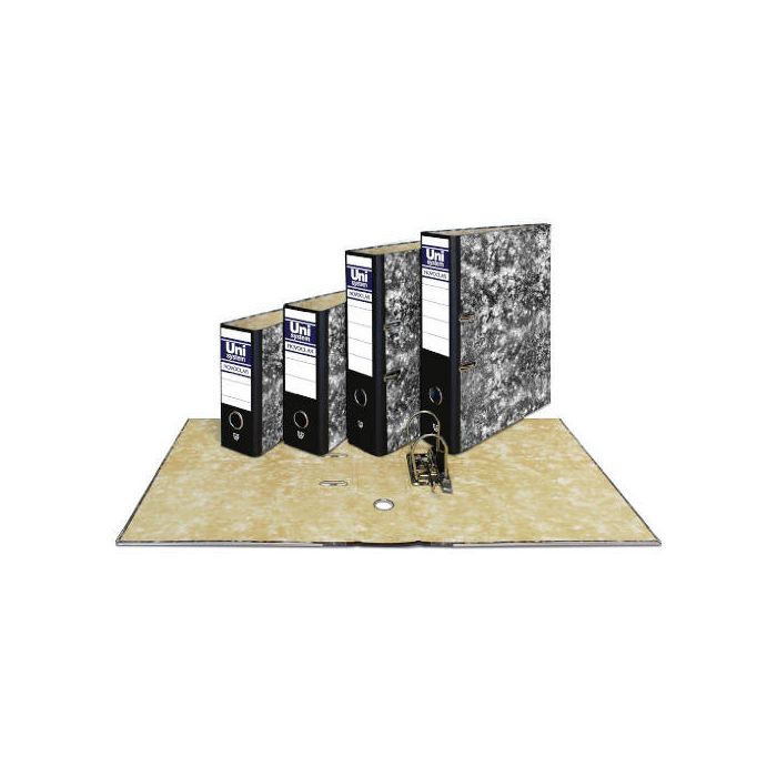 Unisystem Novoclas archivador palanca 65mm a4 rado cartón forrado negro