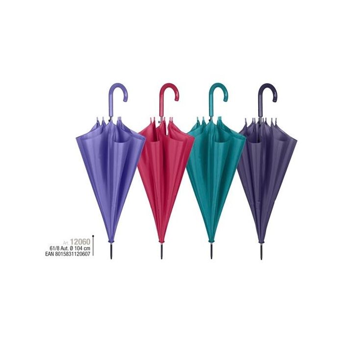 Perletti Paraguas mujer 61/8 aut. colores solidos