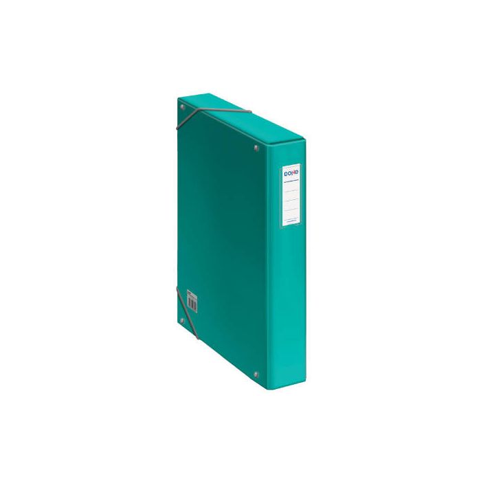 Cajas de Proyectos Cartón Forrado Lomo de 5 Cm Verde Claro con Etiqueta 245X350X50 Dohe 10361
