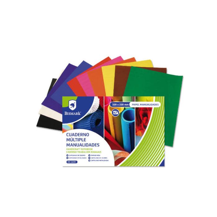 Cuaderno Multiples Manualidades 42 Hojas Colores 32 X 22 Cm. Bismark 322741